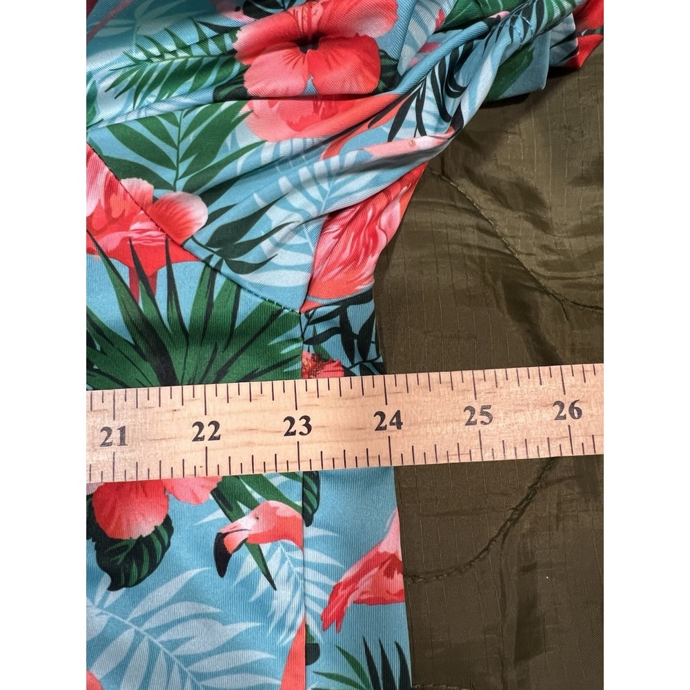 Yatta Golf Flamingo Hibiscus Polo XXL Stretch Shirt Tropical Print Performance - Picture 6 of 9